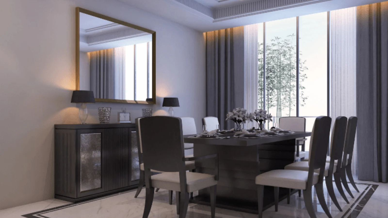 Suncity-Platinum-Towers-Apartment-In-mg-road-Gurgaon-dining-hall